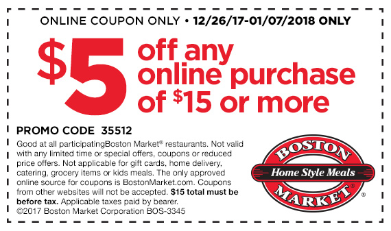 Boston  Market  coupon